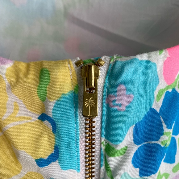 Lilly Pulitzer blue/pink floral Mila Shift Dress - Picture 3 of 5